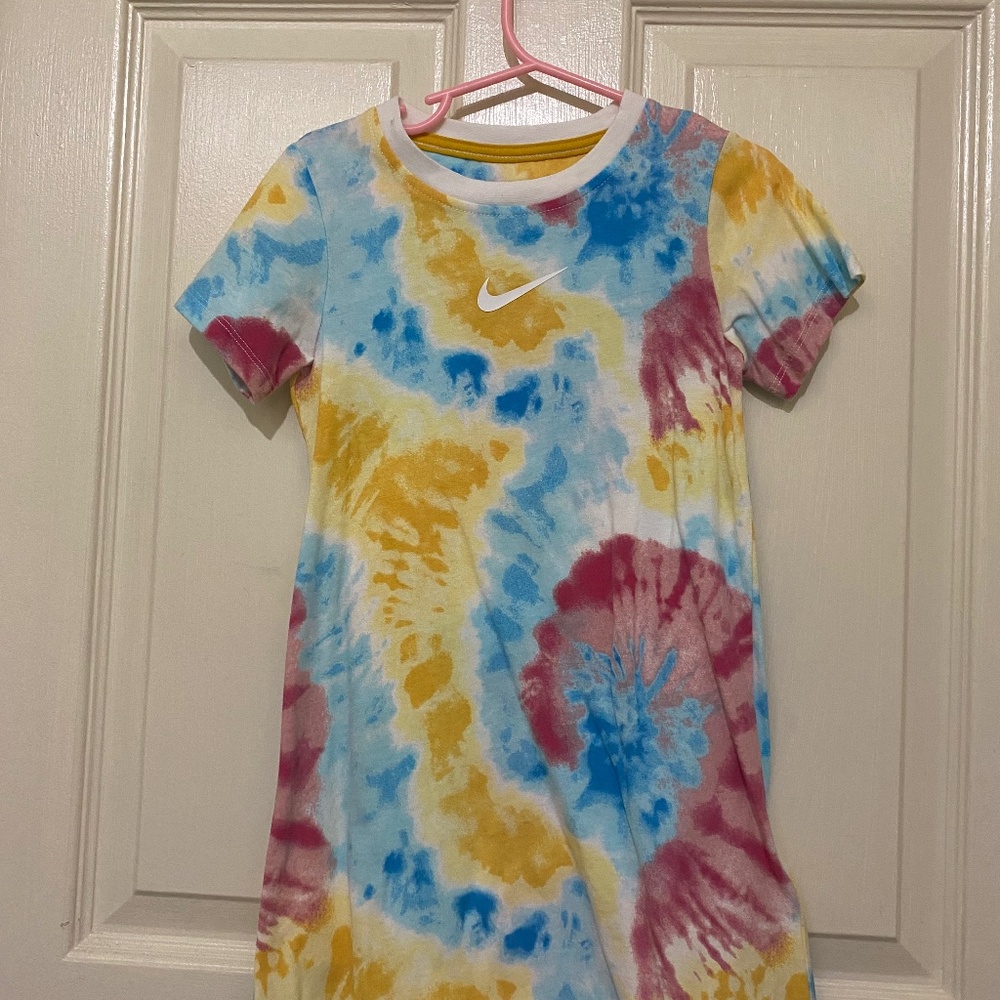 Tie Dye Nike t shirt dress